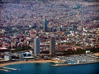 Αεροφωτογραφία της Βαρκελώνης
