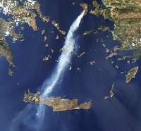 Ο πύρινος εφιάλτης στη Χίο από αεροφωτογραφία της NASA