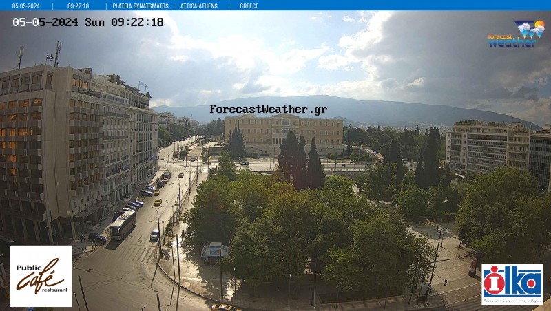 Webcam Athens - Syntagma square Lycabettus