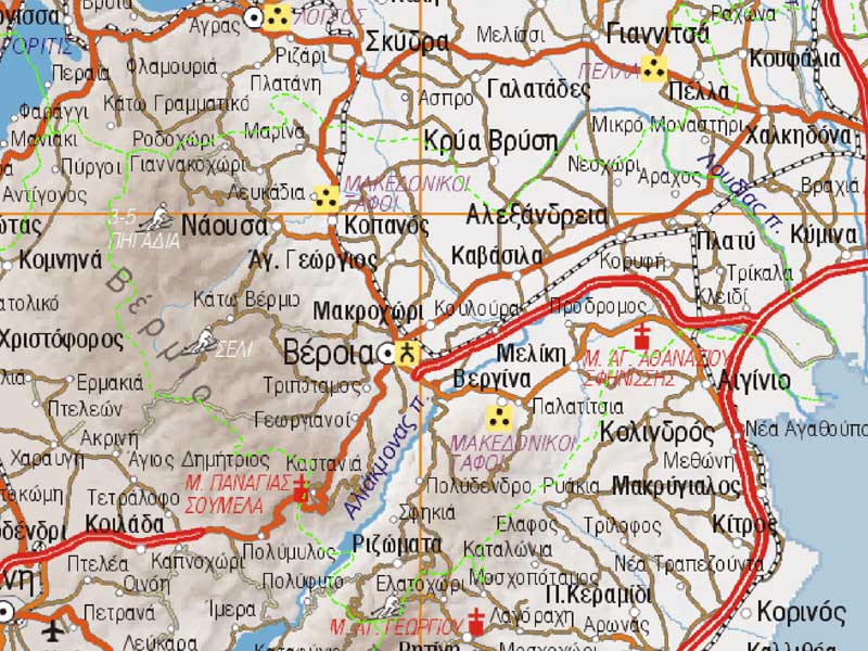 Χάρτης νομού Ημαθείας