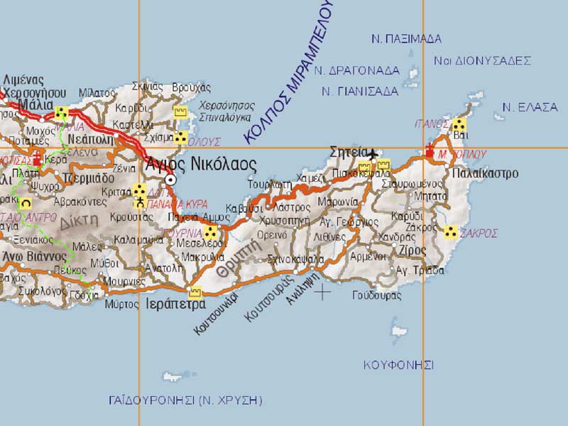 Χάρτης νομού Λασιθίου